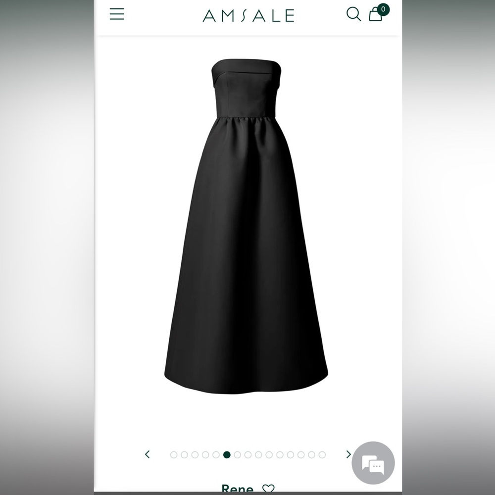 Amsale Rene Dress - Black